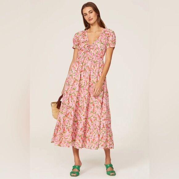 Banjanan Norma Dress, Mini Bloom Rose Large - Picture 1 of 15
